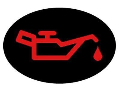 The oil pressure warning light illuminated in a Mini Cooper