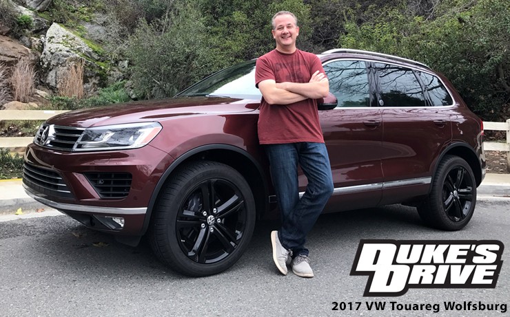 Front view of the 2017 VW Touareg Wolfsburg Edition