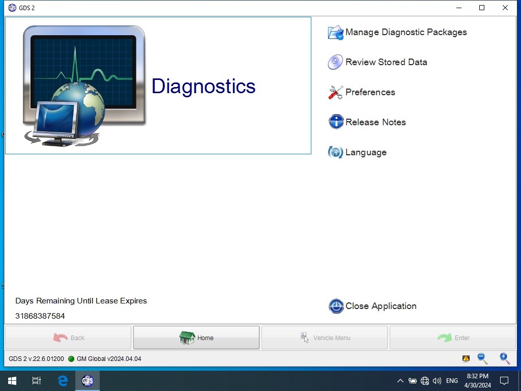GM MDI Software Interface