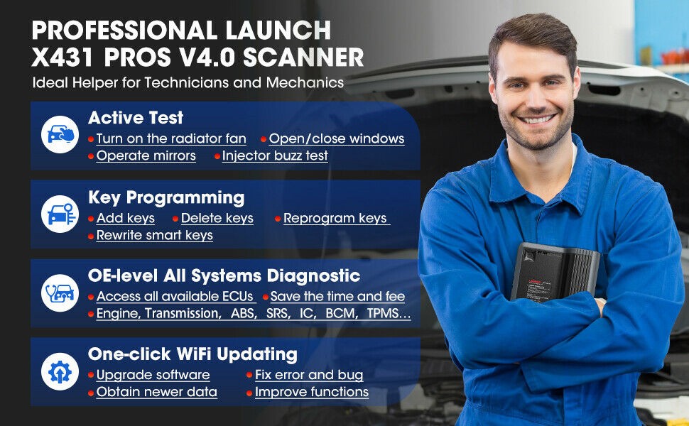 Professional Launch X431 Pro Scan Tool