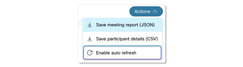 Enabling Auto Refresh Button For In-Progress Meetings In Troubleshooting