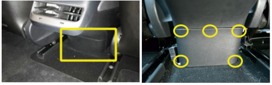 Inside the panel you will find the Tesla Proprietary Diagnostic Connector