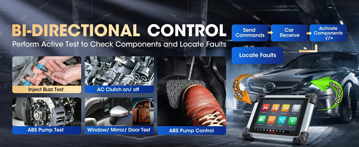 Autel bi-directional control