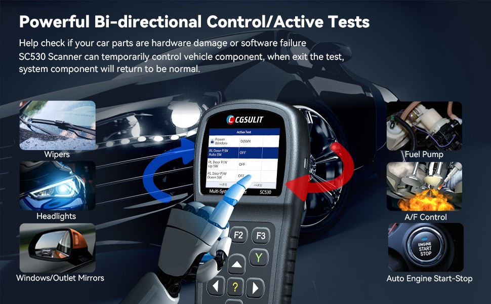 CGSULIT SC530 Subaru Scan Tool Bidirectional control scanner