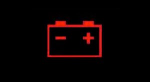 Charging system warning light