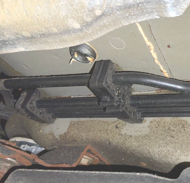 Close up of fuel line