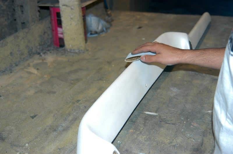Dashboard covered with thin foam for contouring
