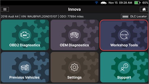 Connecting Innova SDS50 Scan Tool to vehicle OBD II port