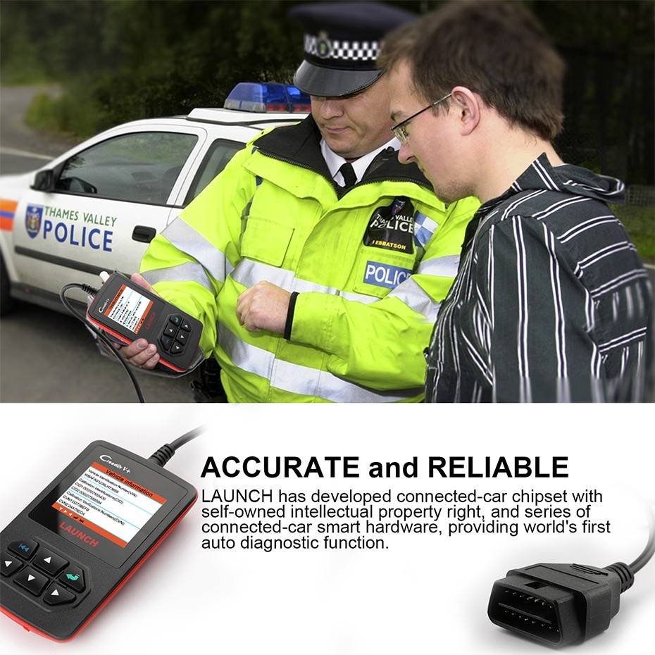 Launch Creader V+ OBD2 Engine Code Reader EOBD OBDII Professional Car Diagnostic Tool LAUNCH Engine Scanner OBD Free Update