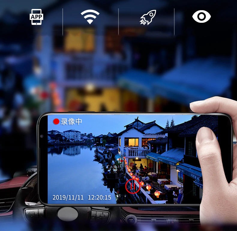 No wiring, easy installation bring your own APP WIFI connection high-speed download Watch in real time