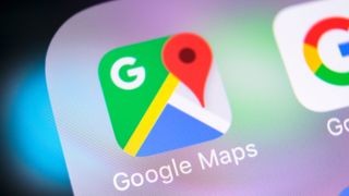 Google Maps Interface on CarPlay