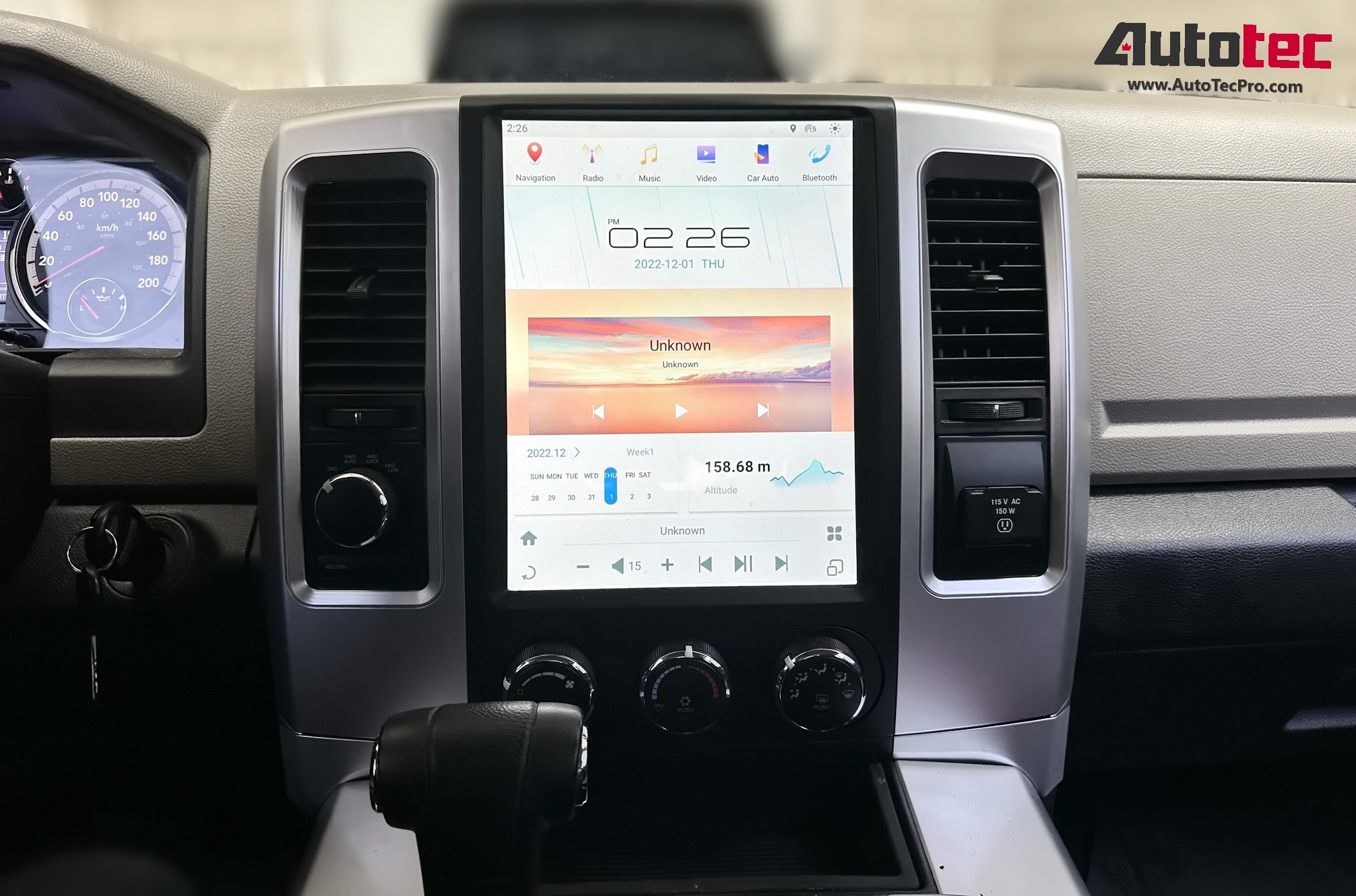 2012 Ram 2500 Tesla Style Display