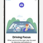 Initial Driving focus set up screen in Settings > Focus
