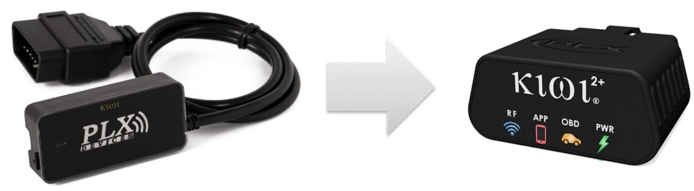 Bluetooth OBD2 sensor connected to a car's OBD2 port