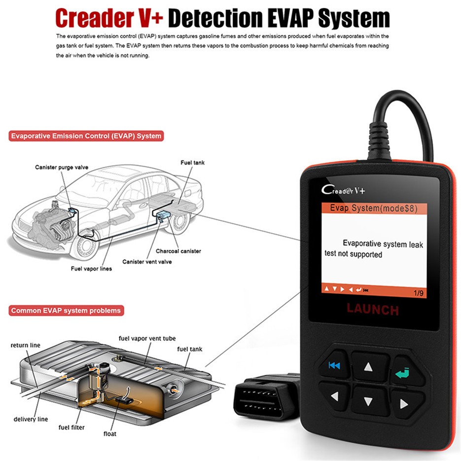 LAUNCH Creader V+ Functions