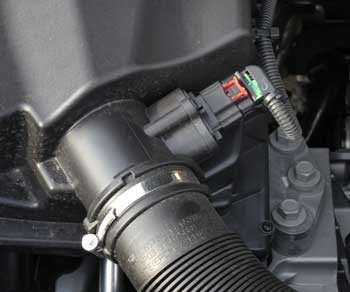 MAF sensor location in the engine bay