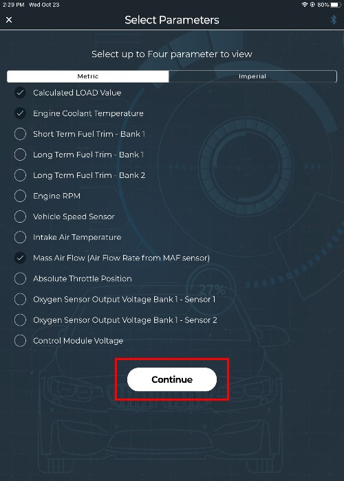 Mechanic storing code reader in toolbox