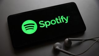 Spotify interface on a smartphone.