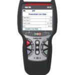 Code reader displaying live engine data