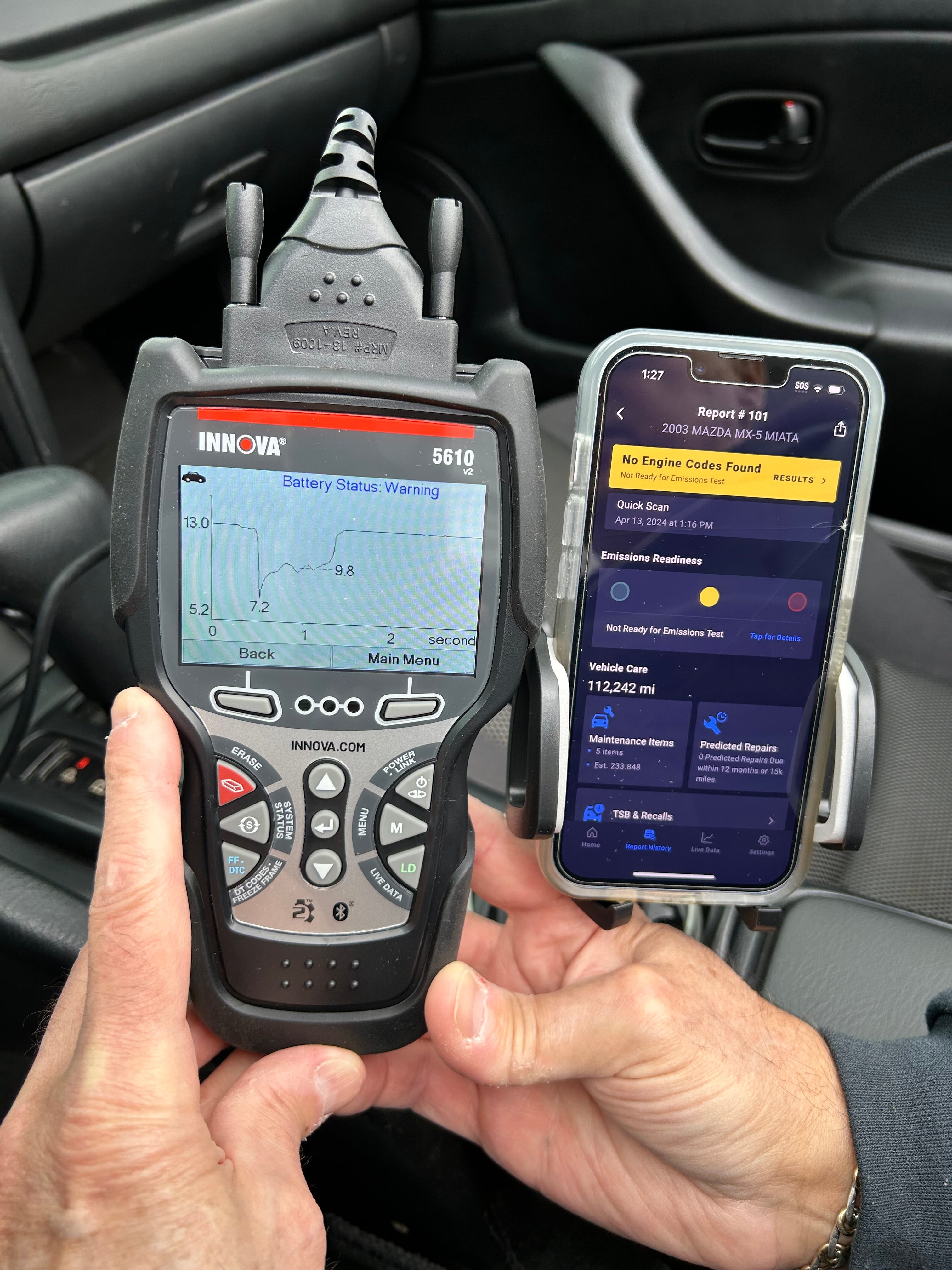 Innova 5610 OBD scanner