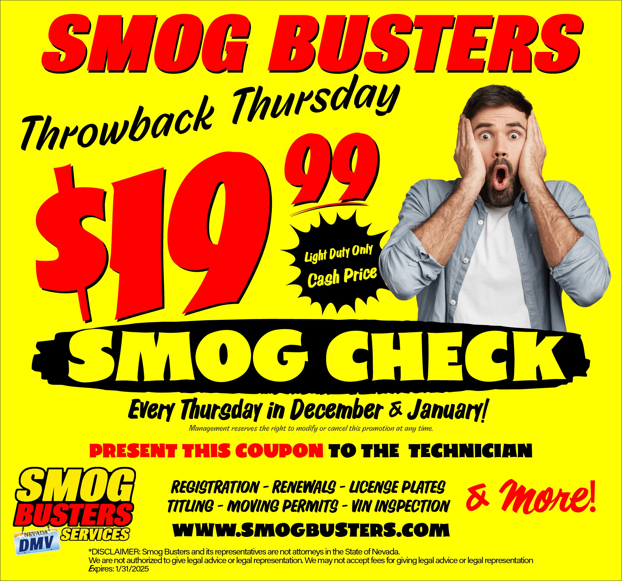 Smog check requirements by state